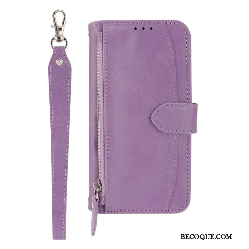 Kotelot Samsung Galaxy S25 Plus 5g Vetoketjullinen Tasku Ja Olkahihna Suojakuori