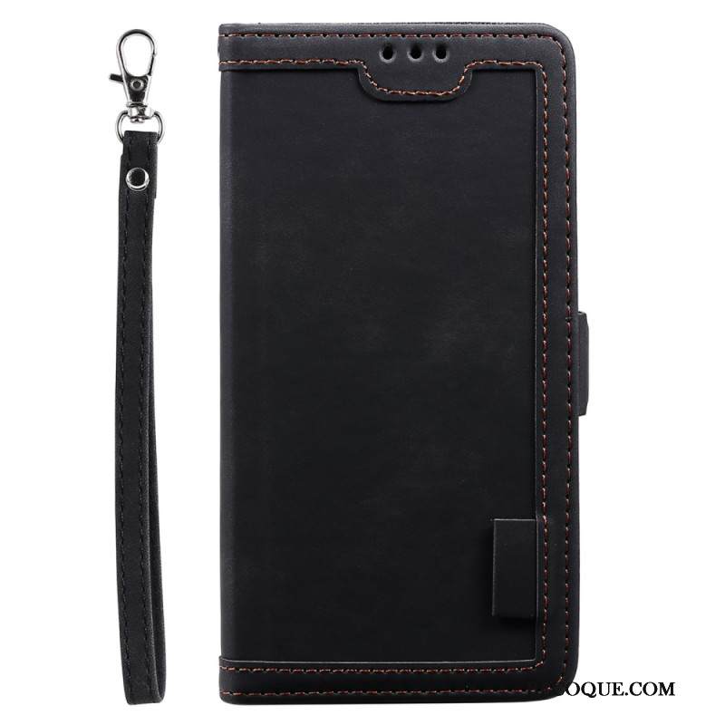 Kotelot Samsung Galaxy S25 Ultra 5g Kaksivärinen Mokkanahkamainen Rfid-estolompakko