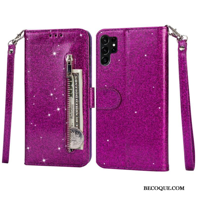 Kotelot Samsung Galaxy S25 Ultra 5g Kimaltava Pussi Hihnalla