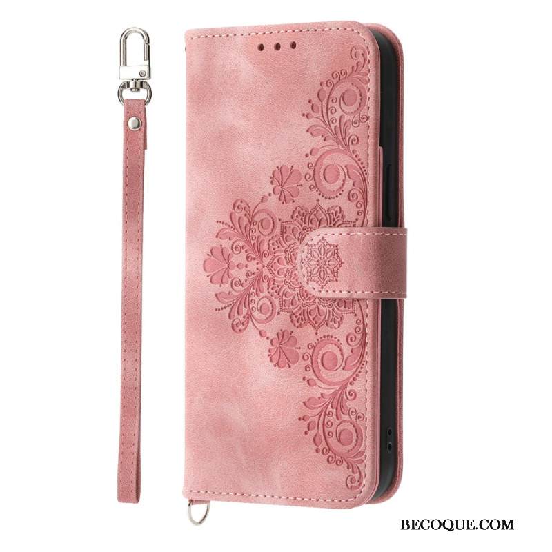 Kotelot Samsung Galaxy S25 Ultra 5g Kukkakuvio Ja Hihnat