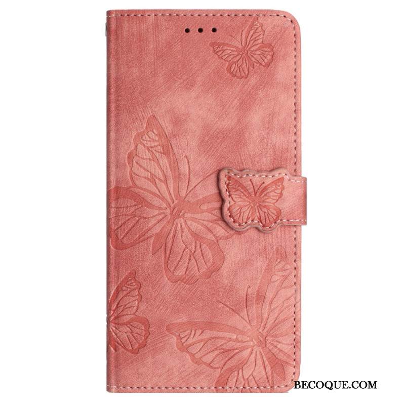 Kotelot Samsung Galaxy S25 Ultra 5g Mokkanahkakuvioiset Perhoset Suojakuori