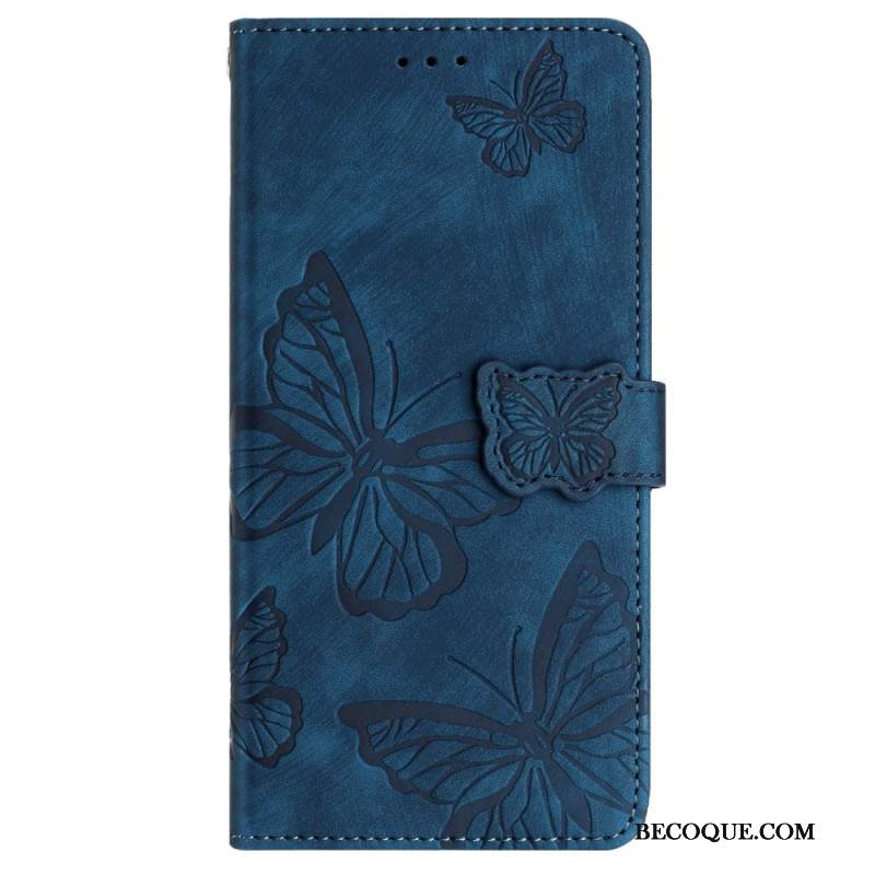 Kotelot Samsung Galaxy S25 Ultra 5g Mokkanahkakuvioiset Perhoset Suojakuori