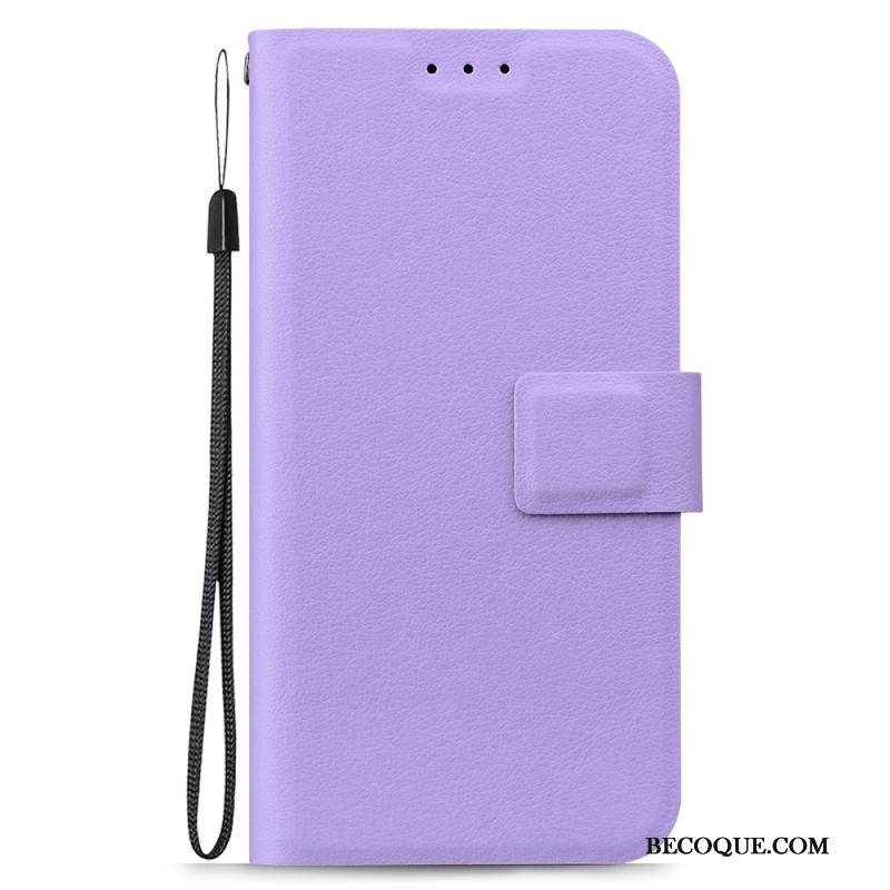 Kotelot Samsung Galaxy S25 Ultra 5g Yksivärinen Nahkakuvio Hihnalla