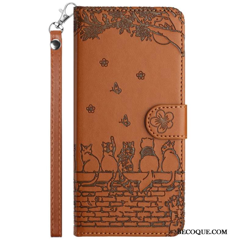 Kotelot Samsung Galaxy S26 Kissa Kuviollinen Kaulanauha