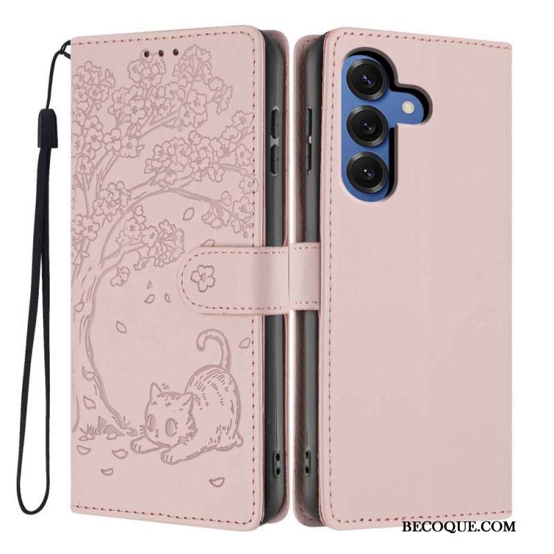 Kotelot Samsung Galaxy S26 Plus Puu- Ja Kissakuvioinen