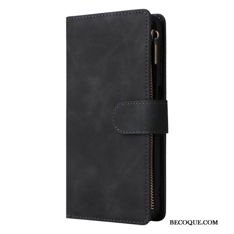 Kotelot Samsung Galaxy S26 Puhelinkuoret Mokkanahkakuvioinen Vetoketjullinen Lompakko