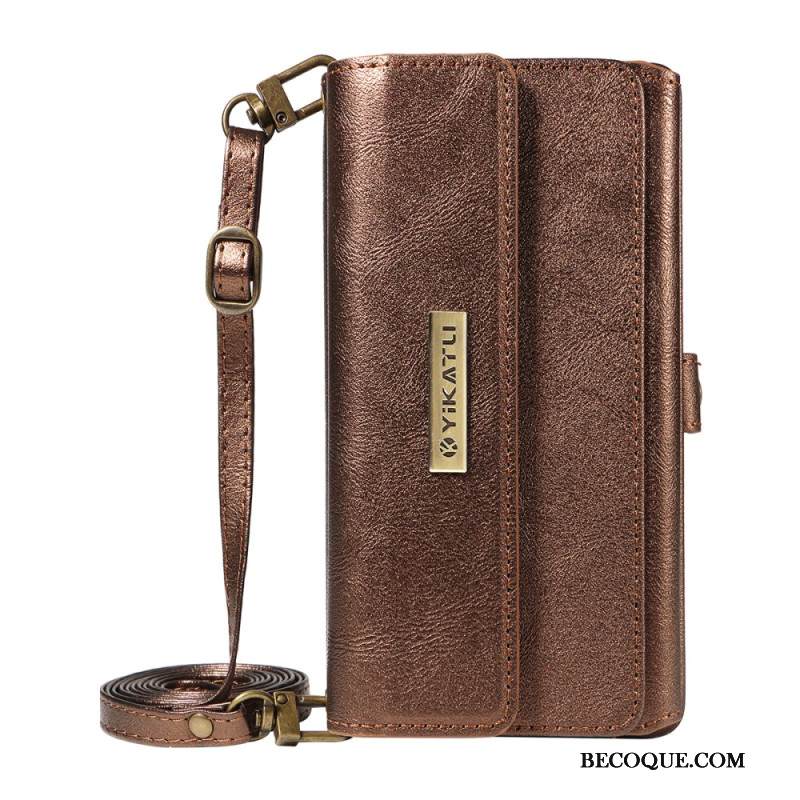 Kotelot Samsung Galaxy S26 Ultra Puhelinkuoret Vintage-lompakko Olkahihnalla