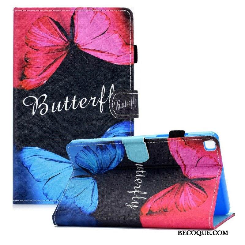 Kotelot Samsung Galaxy Tab A7 Lite Ainutlaatuisia Perhosia