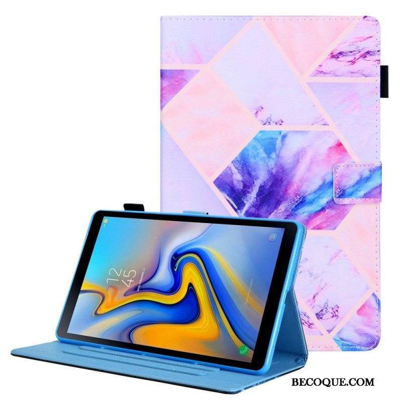 Kotelot Samsung Galaxy Tab A8 (2021) Marmorigeometrinen Suunnittelu