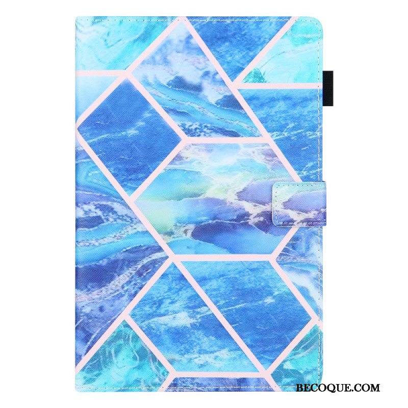 Kotelot Samsung Galaxy Tab A8 (2021) Marmorigeometrinen Suunnittelu