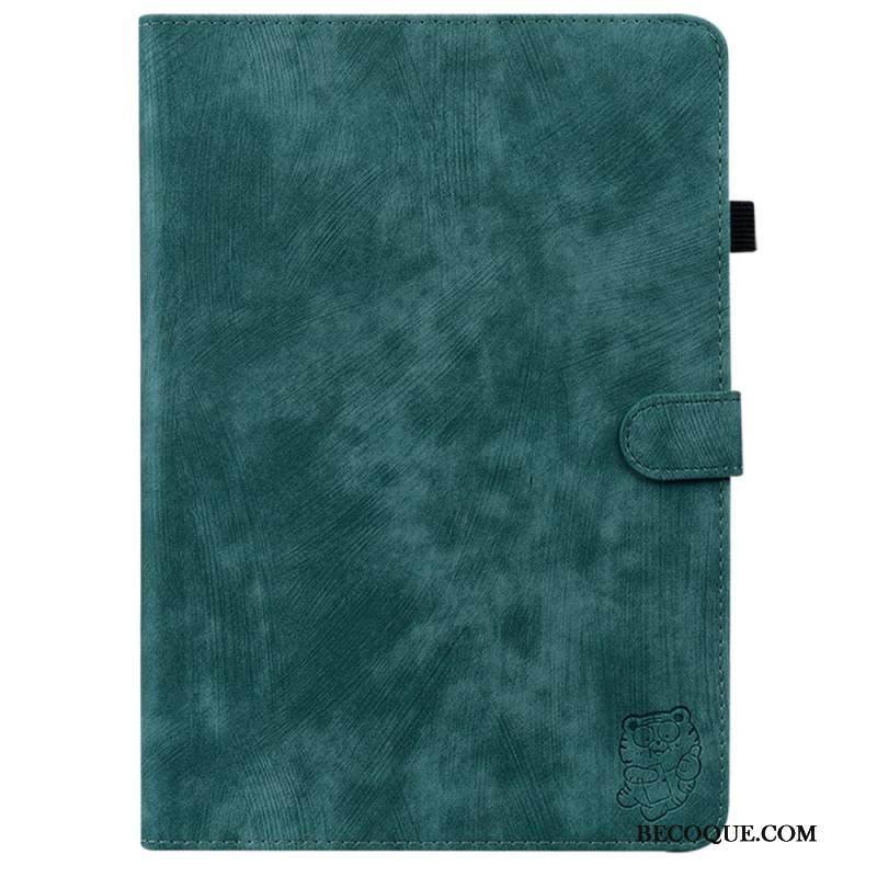 Kotelot Samsung Galaxy Tab S10 Plus Mokkanahkaefekti Pikku Tiikeri Suojakuori