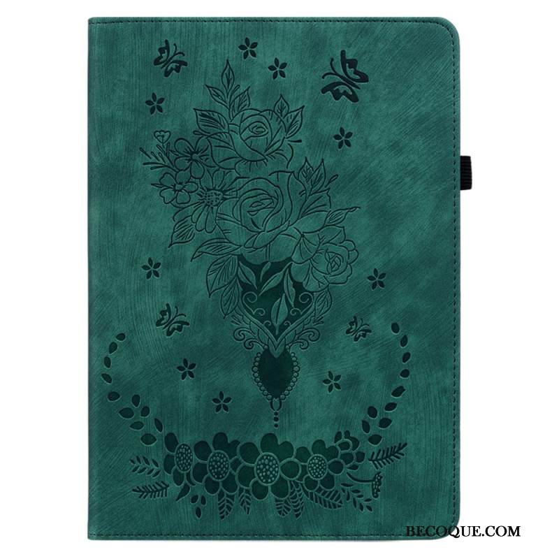 Kotelot Samsung Galaxy Tab S10 Plus Perhosia Ja Ruusuja