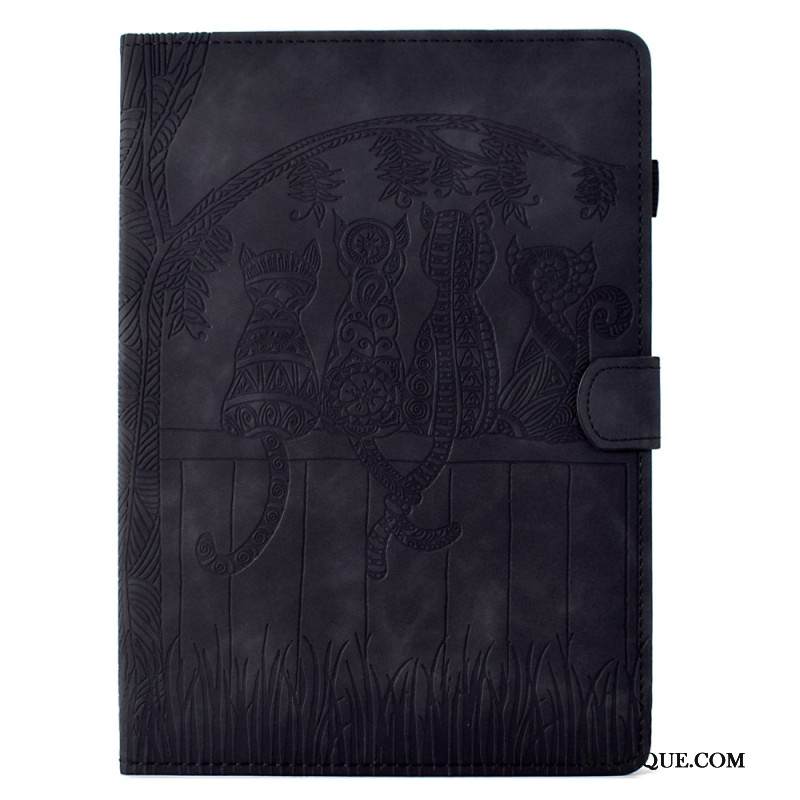 Kotelot Samsung Galaxy Tab S11 Mokkanahkaefekti Kissakuvio