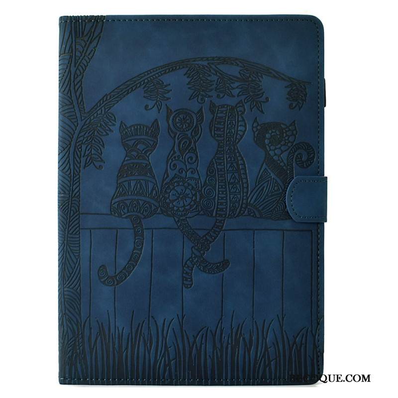 Kotelot Samsung Galaxy Tab S11 Mokkanahkaefekti Kissakuvio