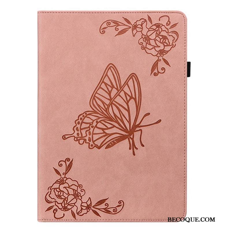 Kotelot Samsung Galaxy Tab S11 Mokkanahkaefekti Perhonen