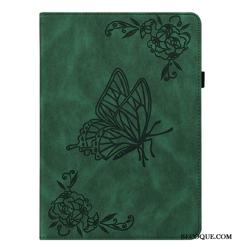 Kotelot Samsung Galaxy Tab S11 Mokkanahkaefekti Perhonen