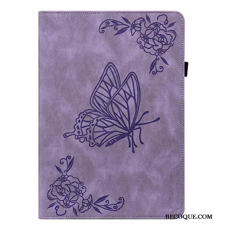 Kotelot Samsung Galaxy Tab S11 Mokkanahkaefekti Perhonen