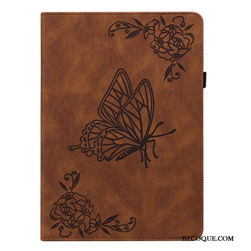 Kotelot Samsung Galaxy Tab S11 Mokkanahkaefekti Perhonen