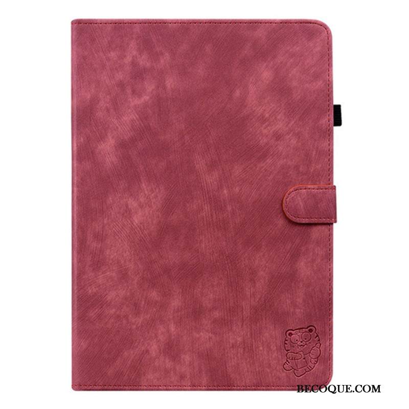 Kotelot Samsung Galaxy Tab S11 Vintage-mokkanahkaefekti