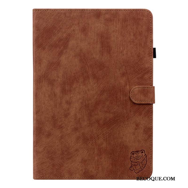 Kotelot Samsung Galaxy Tab S11 Vintage-mokkanahkaefekti