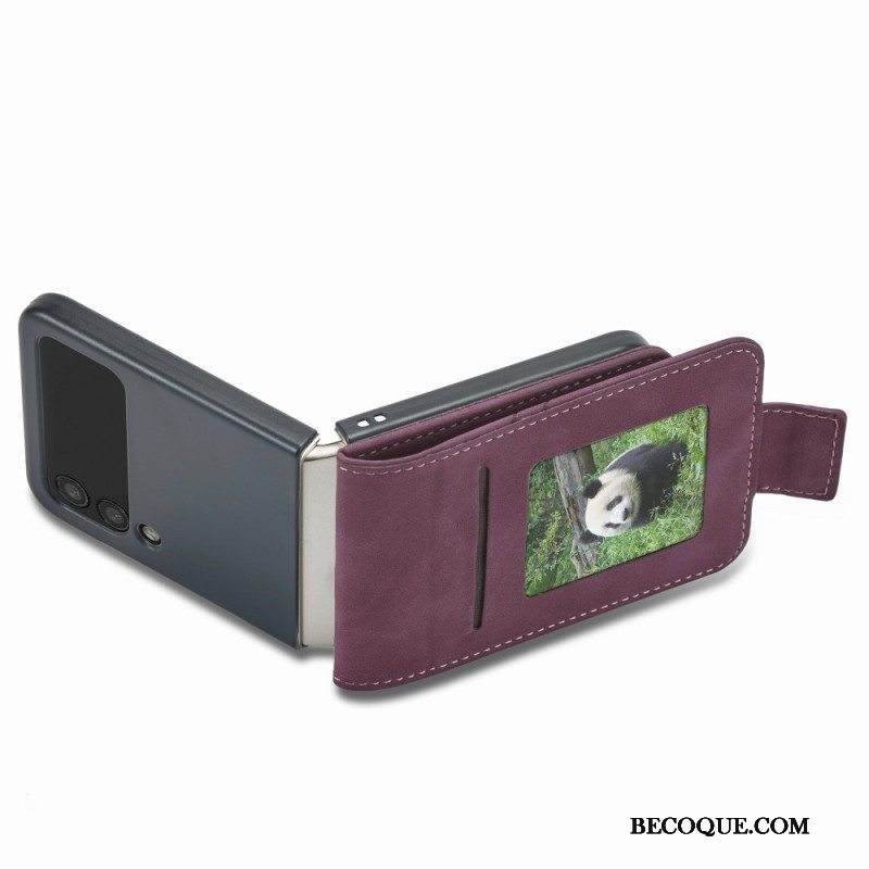 Kotelot Samsung Galaxy Z Flip 4 Forwenw Nahkaefekti