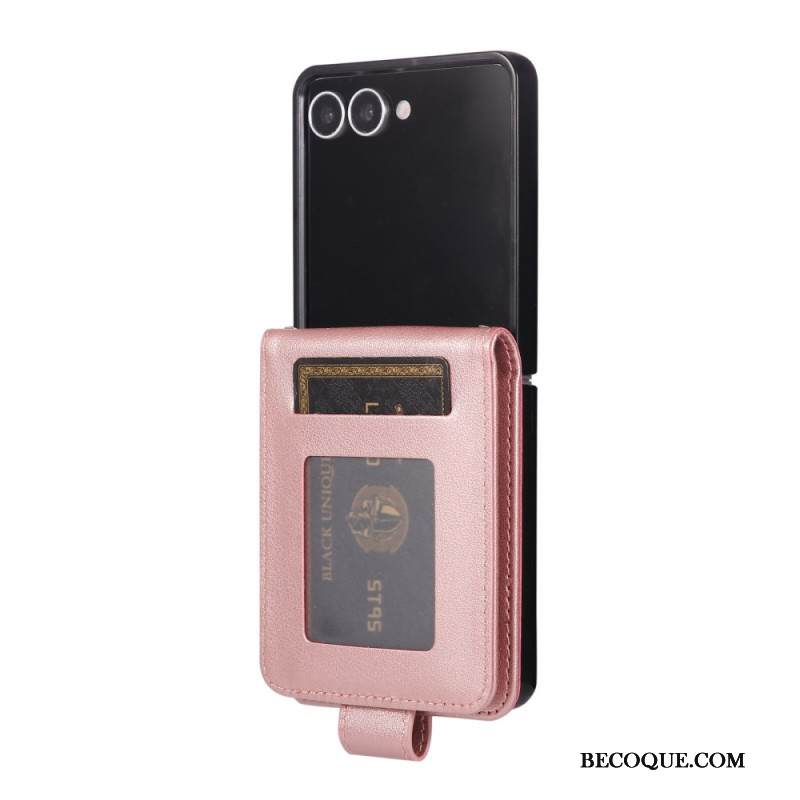 Kotelot Samsung Galaxy Z Flip 7 Keinonahkainen Korttikotelo Suojakuori