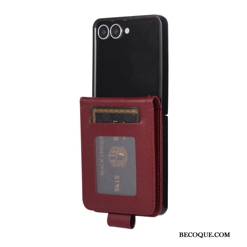 Kotelot Samsung Galaxy Z Flip 7 Keinonahkainen Korttikotelo Suojakuori