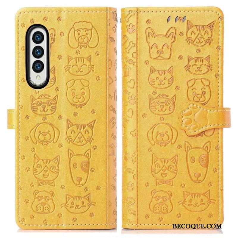 Kotelot Samsung Galaxy Z Fold 4 Kuten Koira Ja Kissa