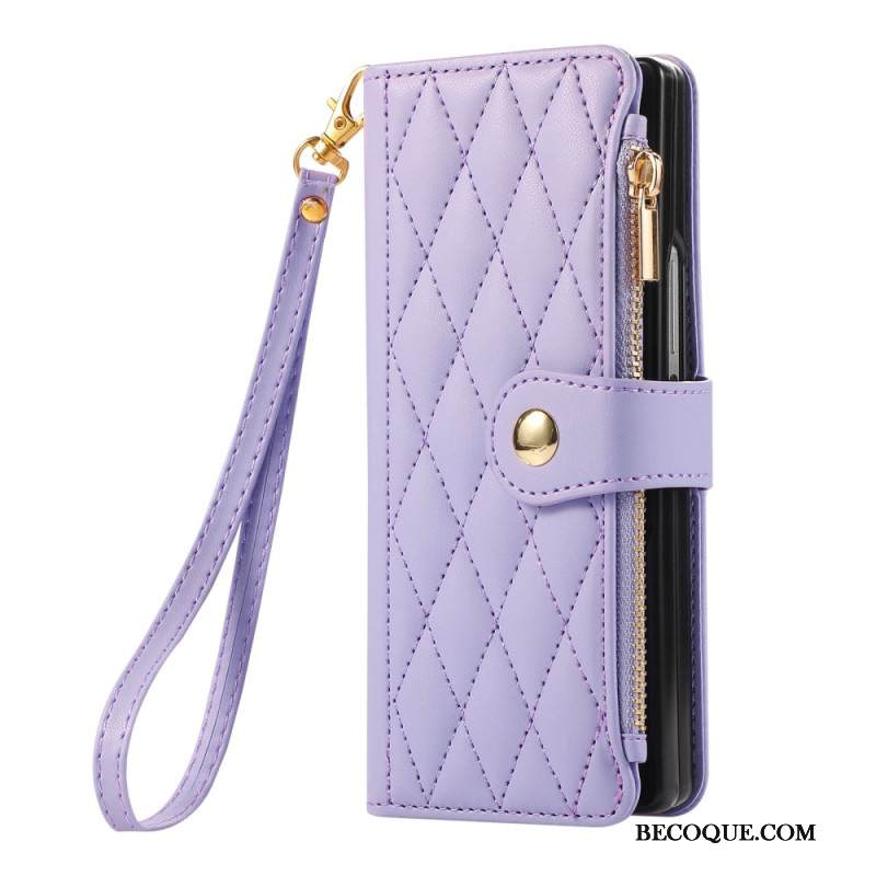 Kotelot Samsung Galaxy Z Fold 7 Tikattu Hihnalla Suojakuori