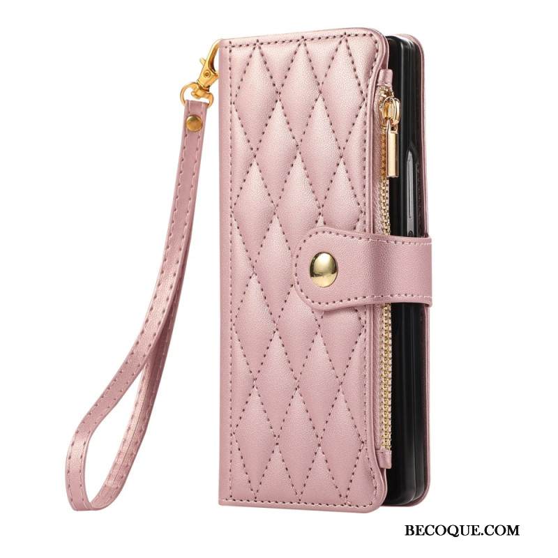 Kotelot Samsung Galaxy Z Fold 7 Tikattu Hihnalla Suojakuori