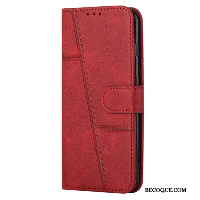 Kotelot Sony Xperia 1 IV Geometrinen Nahkatyyli Hihnalla