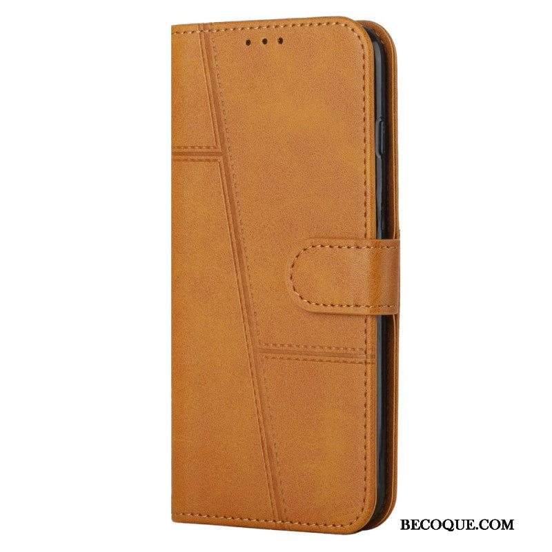 Kotelot Sony Xperia 1 IV Geometrinen Nahkatyyli Hihnalla