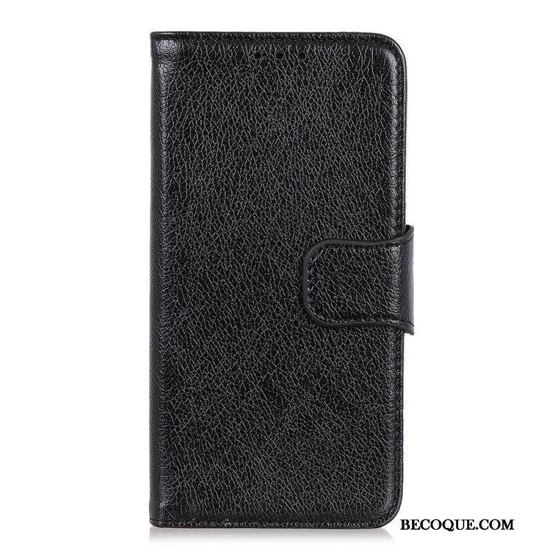 Kotelot Sony Xperia 1 IV Halkaistu Nappan Nahka