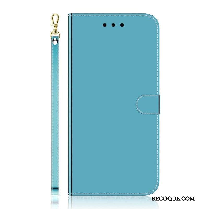 Kotelot Sony Xperia 1 IV Suojaketju Kuori Keinonahkainen Peilihihna