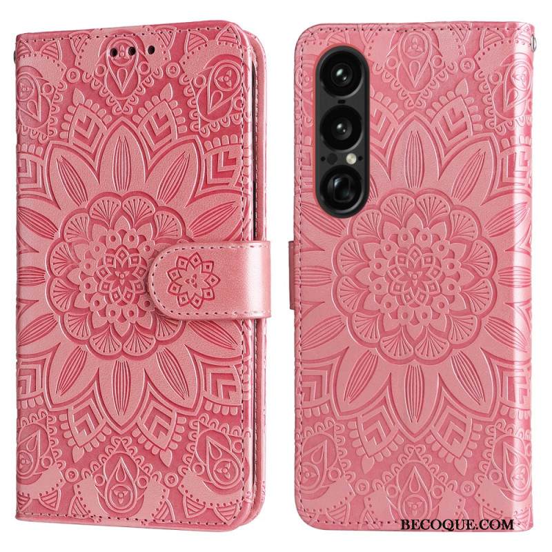 Kotelot Sony Xperia 1 Vii Auringonkukkakuvio