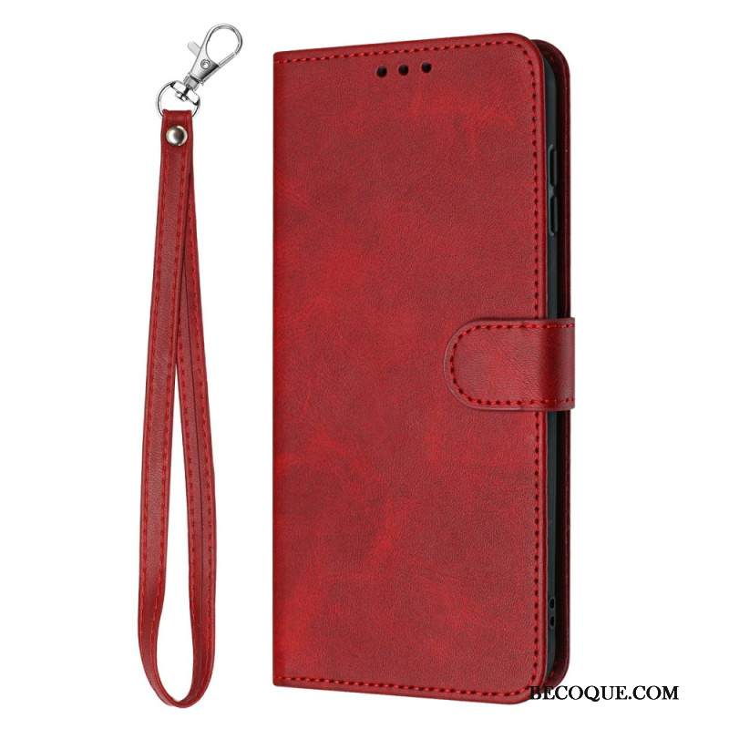 Kotelot Sony Xperia 10 Vii Puhelinkuoret Nahkakuvio Hihnalla