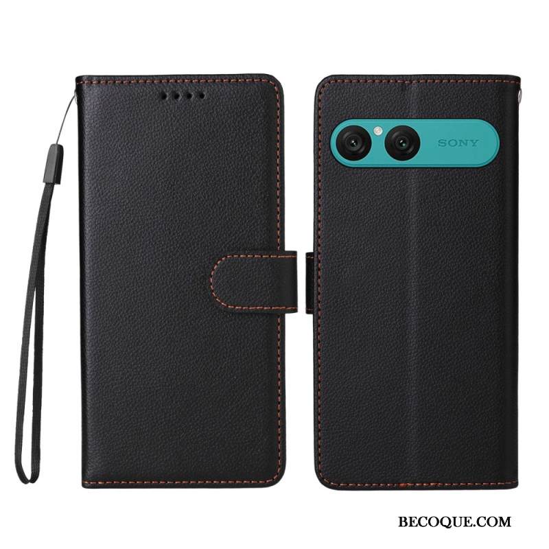 Kotelot Sony Xperia 10 Vii Puhelinkuoret Nahkakuvio Ja Rfid-esto