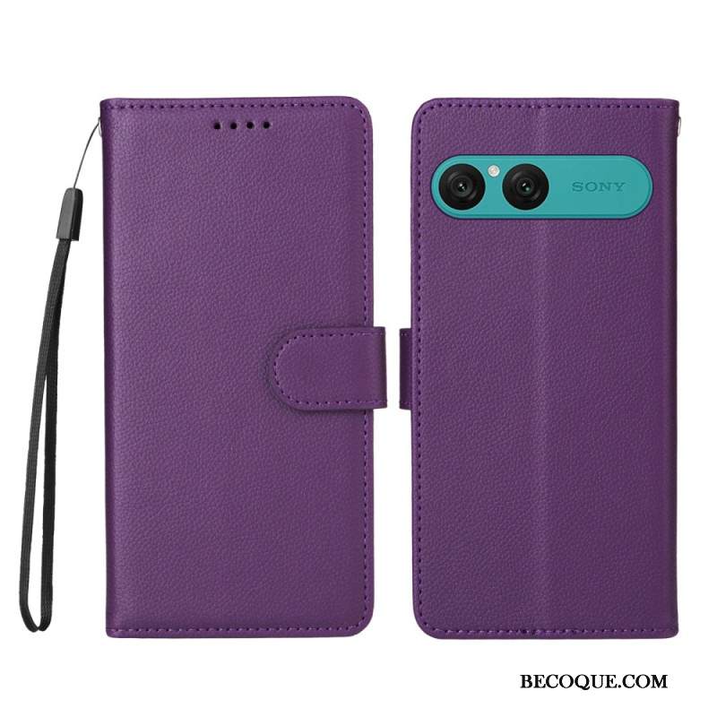 Kotelot Sony Xperia 10 Vii Puhelinkuoret Nahkakuvio Ja Rfid-esto