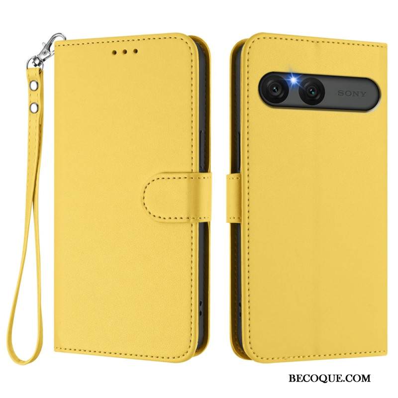 Kotelot Sony Xperia 10 Vii Yksivärinen Keinonahka Suojakuori