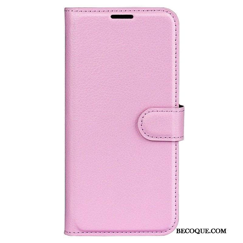 Kotelot Sony Xperia 5 IV Klassinen Litsi Tekonahka