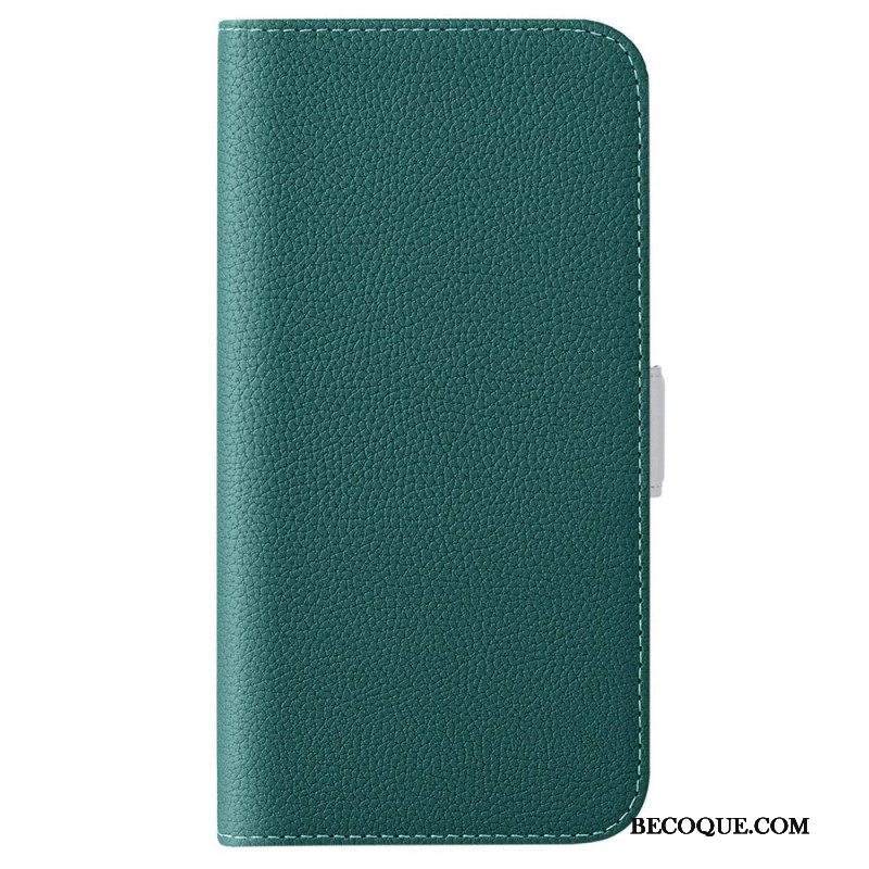 Kotelot Sony Xperia 5 IV Litsi-nahkainen Kaksoislukko