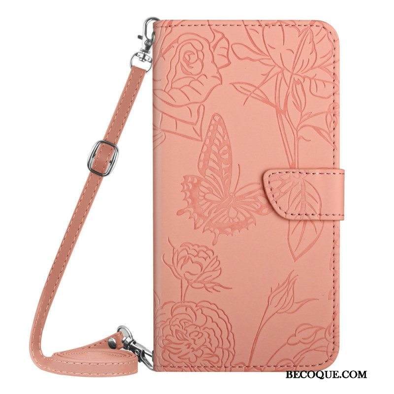 Kotelot Sony Xperia 5 IV Perhoset Olkahihnalla