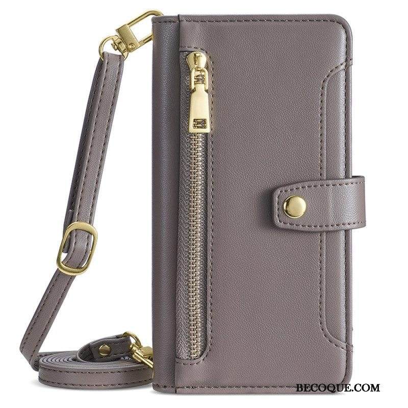 Kotelot Sony Xperia 5 IV Suojaketju Kuori Lanyard Kolikkokukkaro