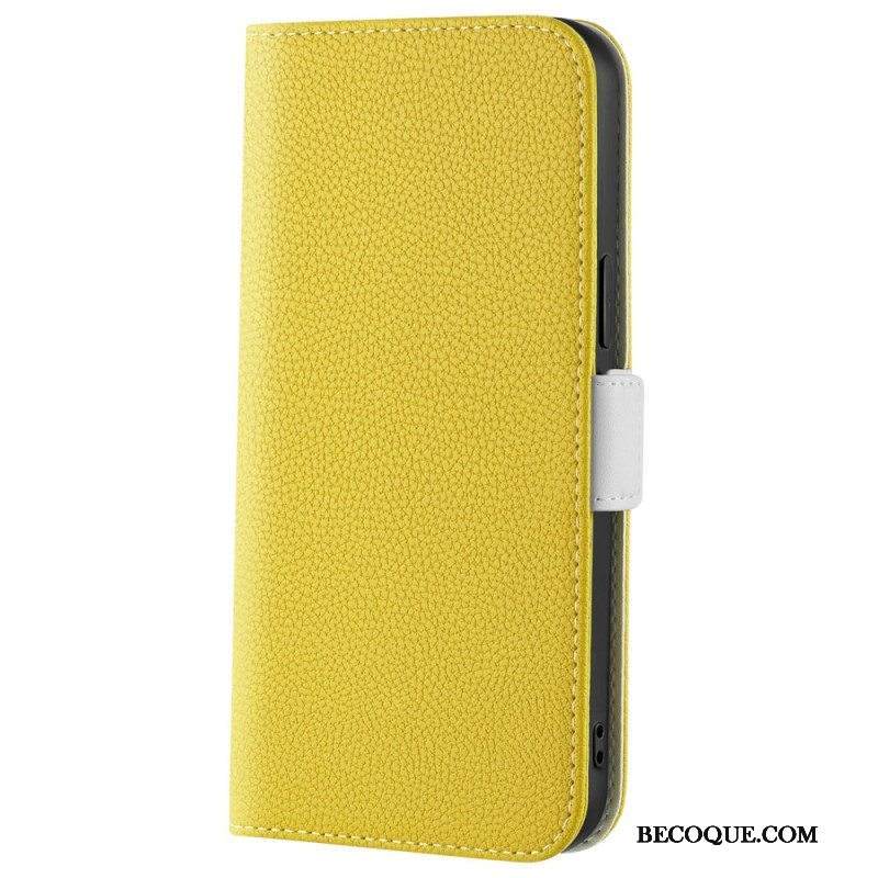 Kotelot Xiaomi 12 / 12X Litsi-nahkainen Kaksoislukko