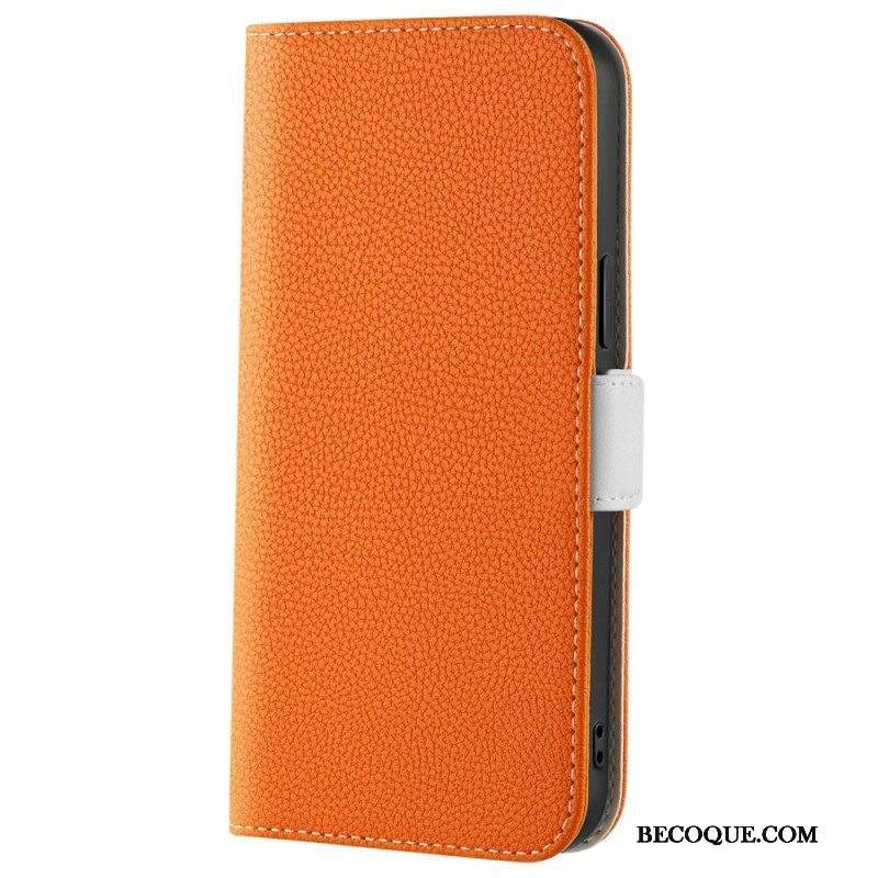 Kotelot Xiaomi 12 / 12X Litsi-nahkainen Kaksoislukko