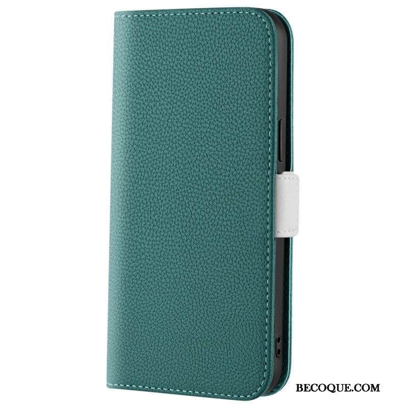 Kotelot Xiaomi 12 / 12X Litsi-nahkainen Kaksoislukko