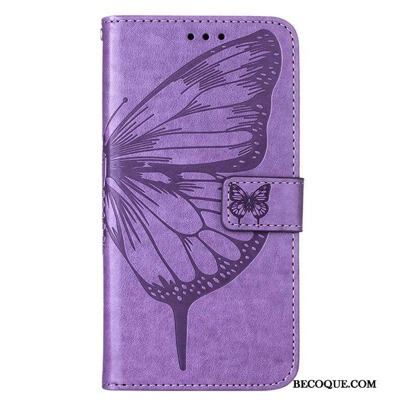 Kotelot Xiaomi 12 Lite Butterfly Design Kaulanauhalla