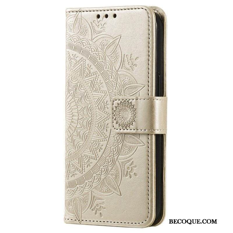 Kotelot Xiaomi 12T / 12T Pro Mandala-aurinko Kaulanauhalla