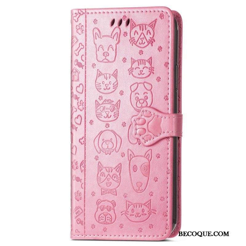 Kotelot Xiaomi 12T / 12T Pro Suojaketju Kuori Stringit Eläimet