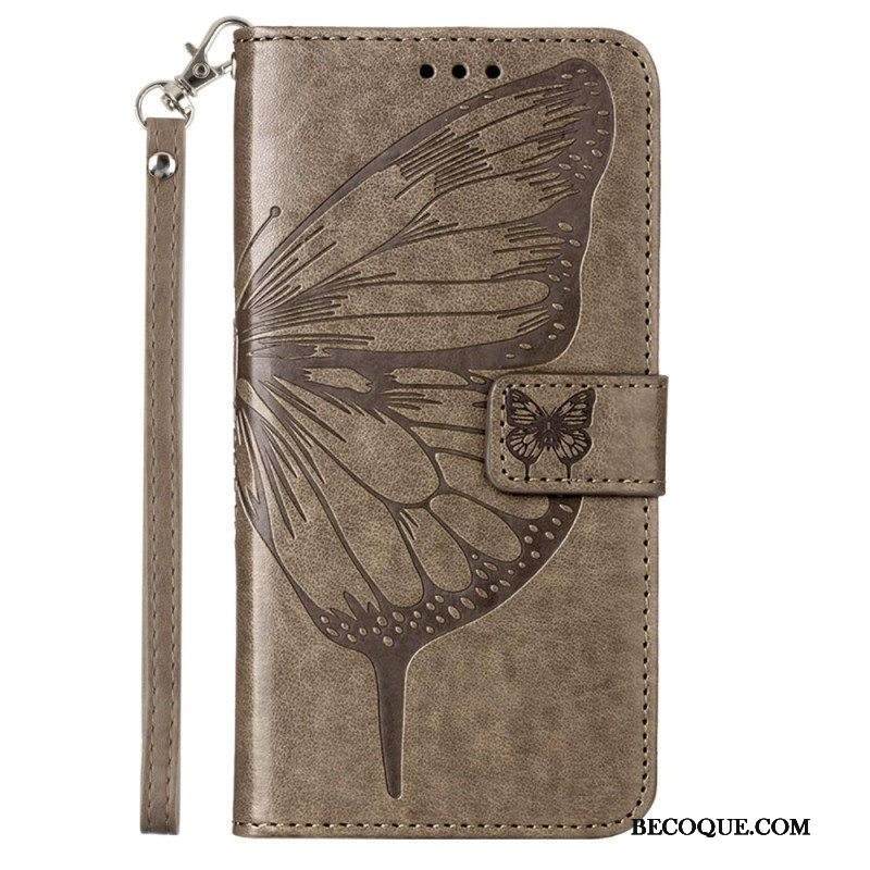 Kotelot Xiaomi 13 Lite Butterfly Design Kaulanauhalla